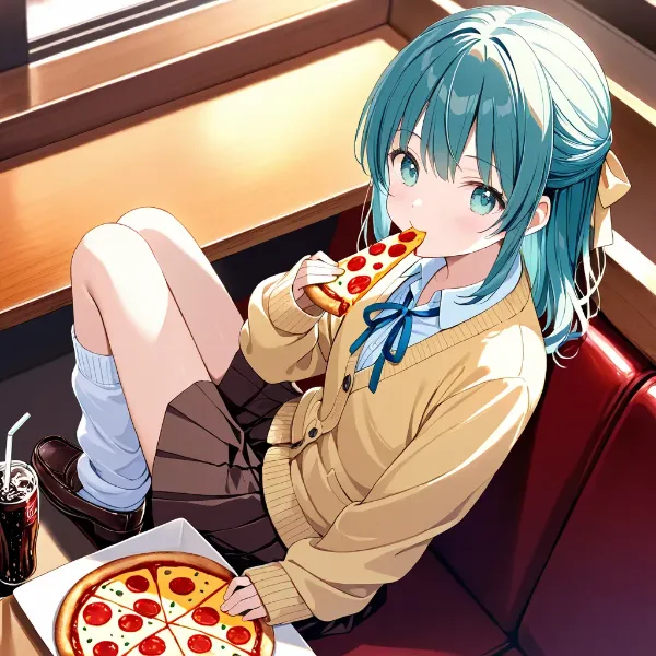 常磐アクア（お題：ピザ#6）