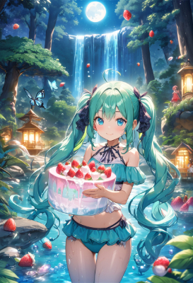 いちごのアイスケーキ