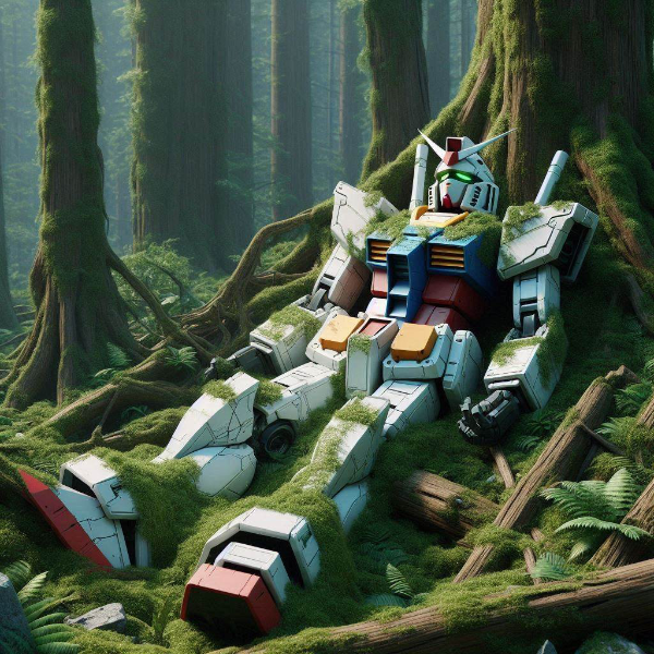 自然に還るガンダム