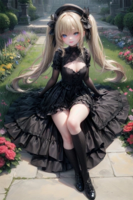 黒ドレス