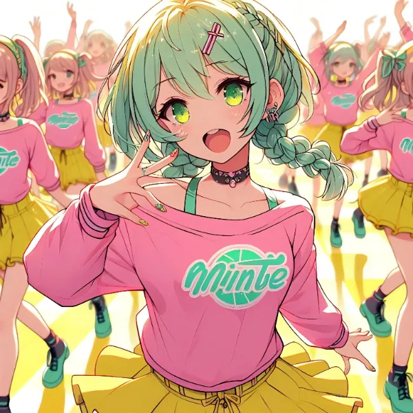 ねえ、ねえ、又あの可愛いこ、歌ってるわよ。本当だ！名前何て言うの？？それが、謎のアイドルMとしか、書いて無いのよね😅