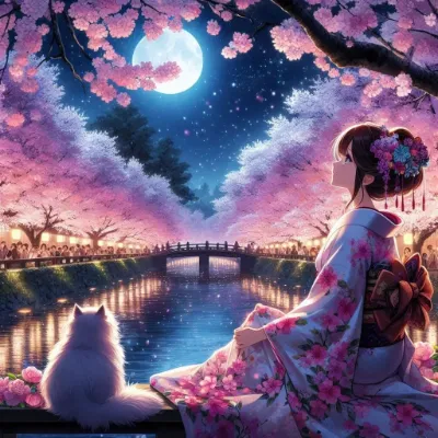 夜桜