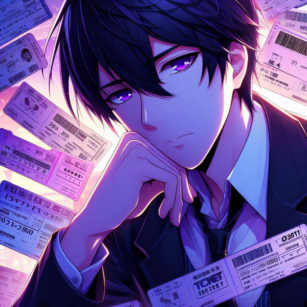 チケットと、黒髪短髪男性★その2(13枚)