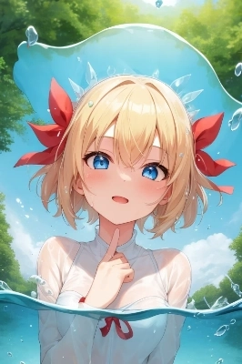 水にざっぶ～ん