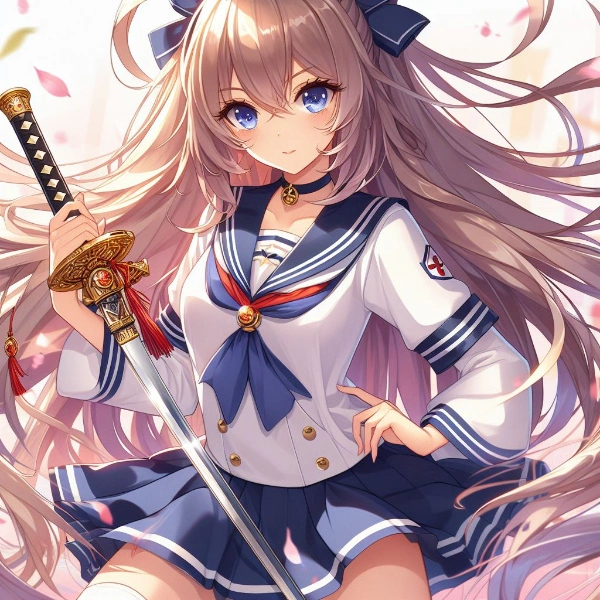 セーラー服と日本刀