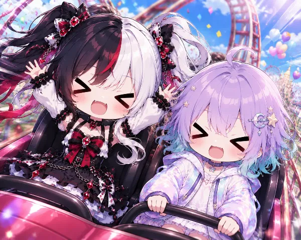 ミラとノワール！絶叫！二人で駆け抜ける夢の遊園地