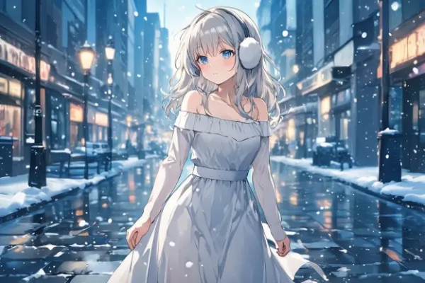 雪降る街の白銀少女の秘密