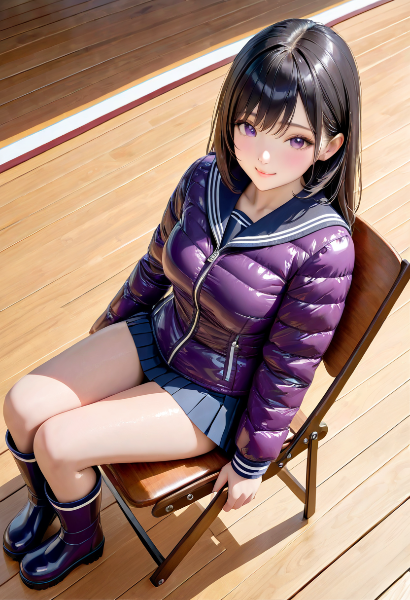 体育館と折りたたみ椅子