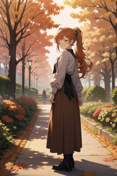 紅葉狩りと秋のデートコーデ