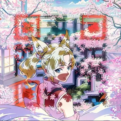 QRコード練習１２　お花見日和
