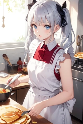 朝食作り