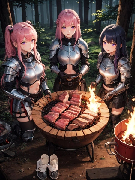 騎士③  騎士たちの野営