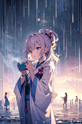 雨の夜明け