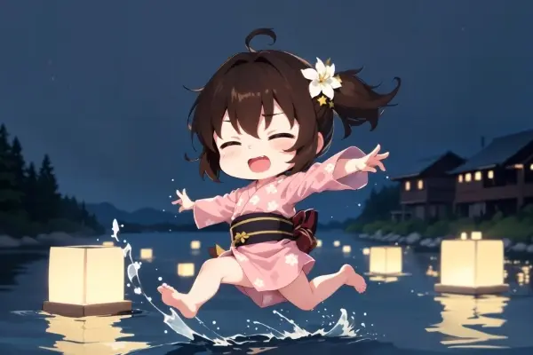 灯籠流・・・し？