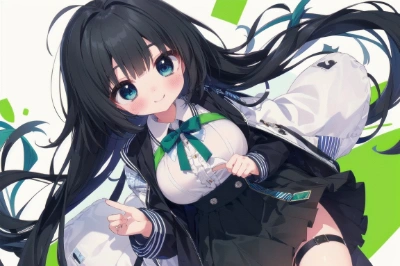 アホ毛の女の子
