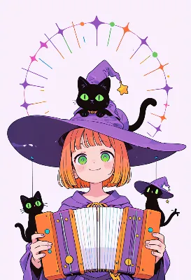 魔女と黒猫たちの星空演奏会