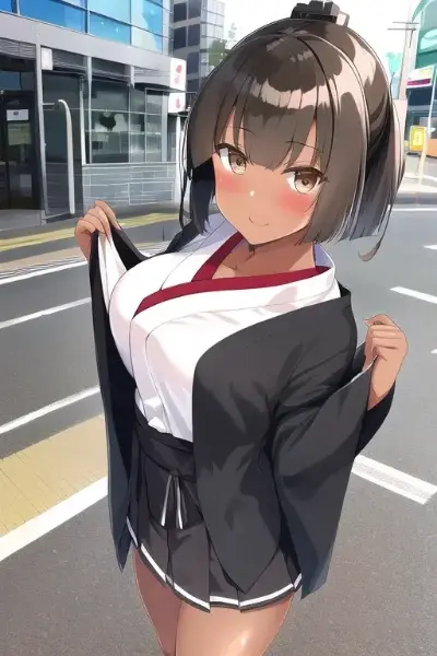 池袋で見つけたガングロコギャルの秋月ちゃん