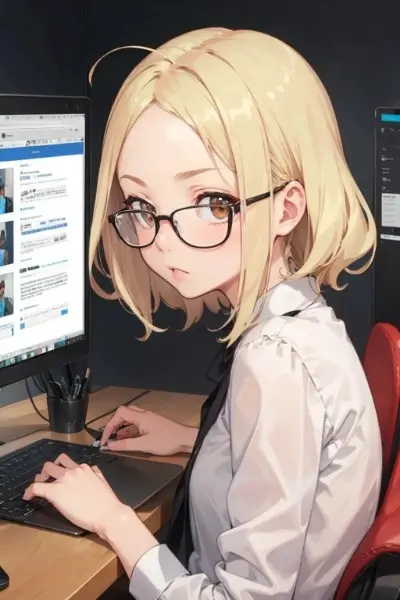 今日の金髪ちゃん