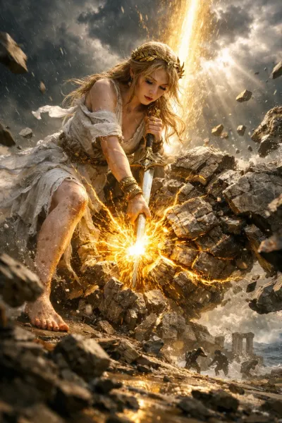 【バトルシーン：美と愛の女神エウロメリアVS.邪神リソロス（全年齢版）】