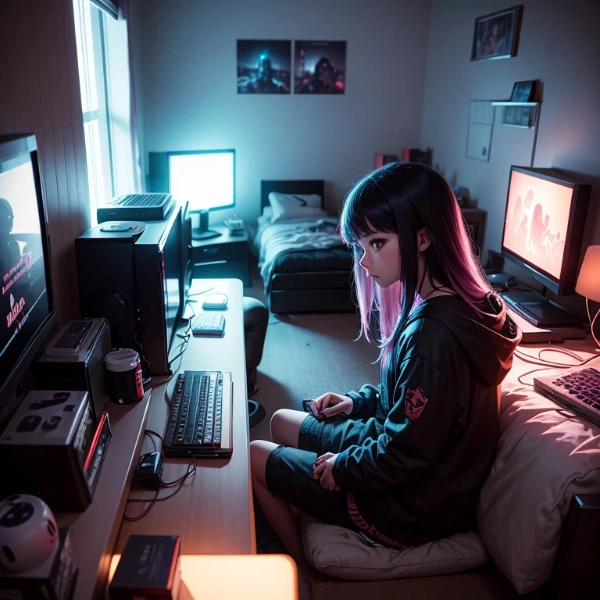 ゲーム好きな少女