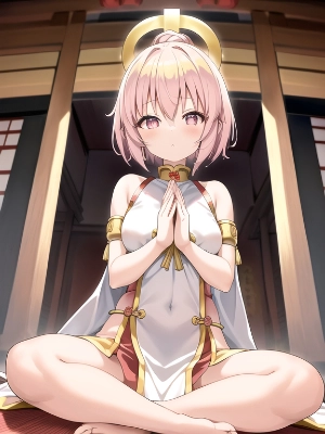 お寺に祀られている美少女