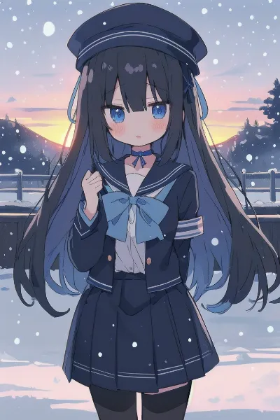 雪と少女