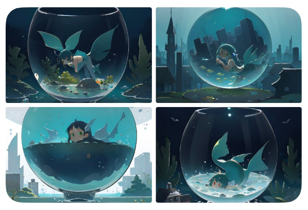 金魚鉢の中の世界と人魚