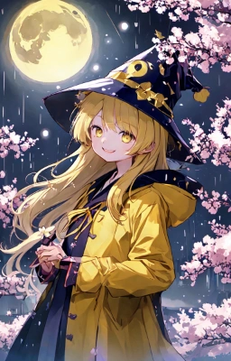 雨の日に見える満月