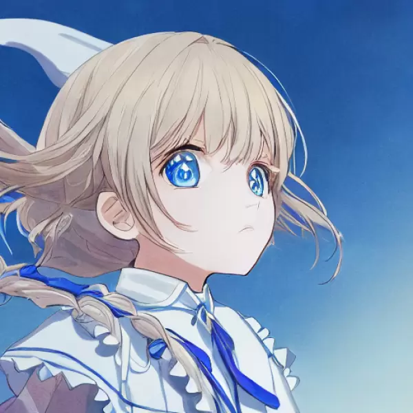 快晴の空と空色の瞳