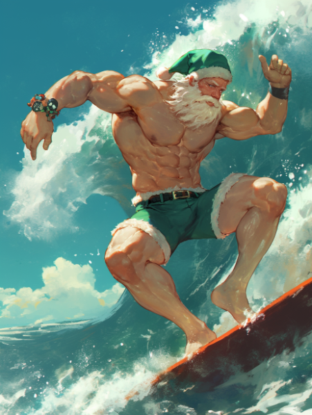 夏のサンタクロース