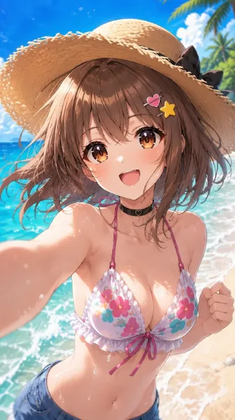 『Rinのアイピク島バカンス ― 海ではしゃぐ一日 ―』