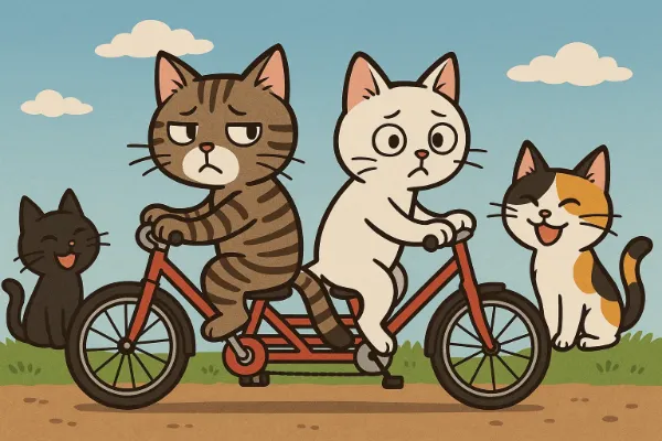 進まないにゃー