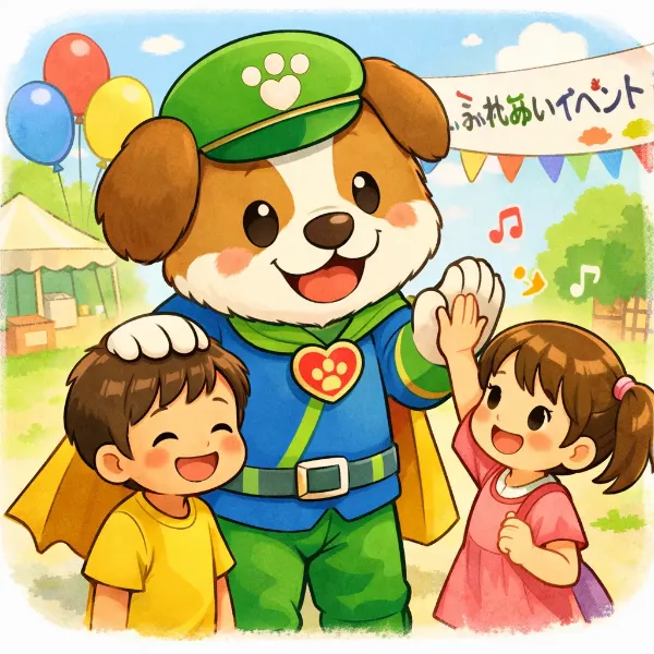 犬のお触りマン