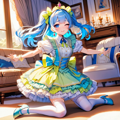 素敵な青髪さん