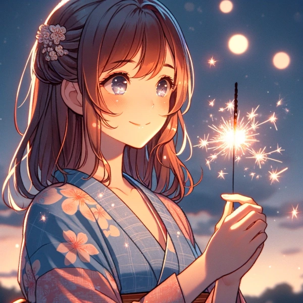 夏祭り　線香花火