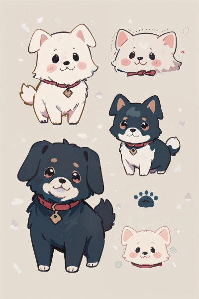 わんこのパターンイラスト？