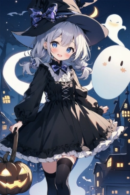 ハロウィン魔女っこ