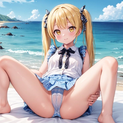 金髪な娘のパンツ