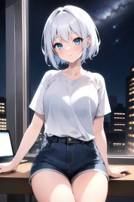 夜になっちゃった…