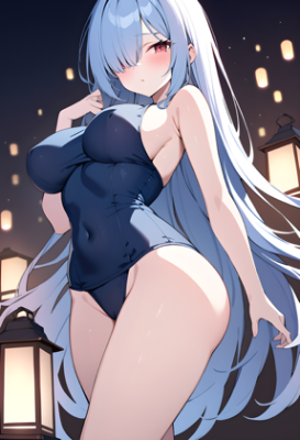 瑠璃ちゃんとランタン