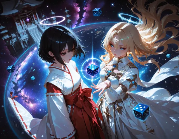 黒髪＆ブロンド・女神たちのダイス