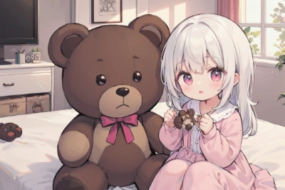 テディベアと女の子
