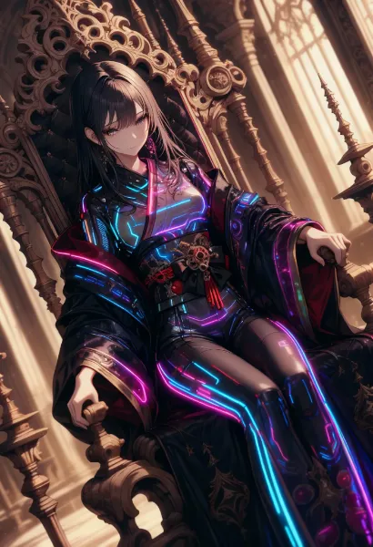 ネオン輝く影の女王