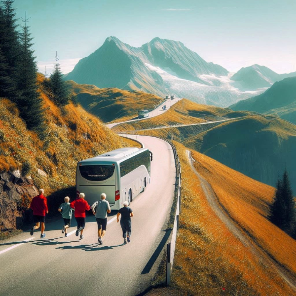 観光バス乗り遅れ集団2