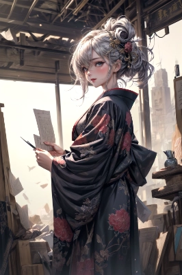 kimono actor rehearsal