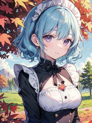 #361 青髪少女