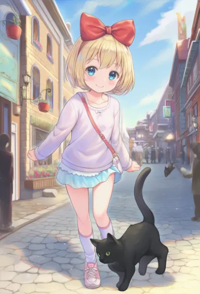 猫さんとお散歩