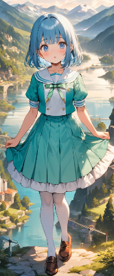 朝の青髪さん