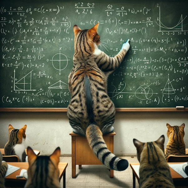 授業中の猫さん