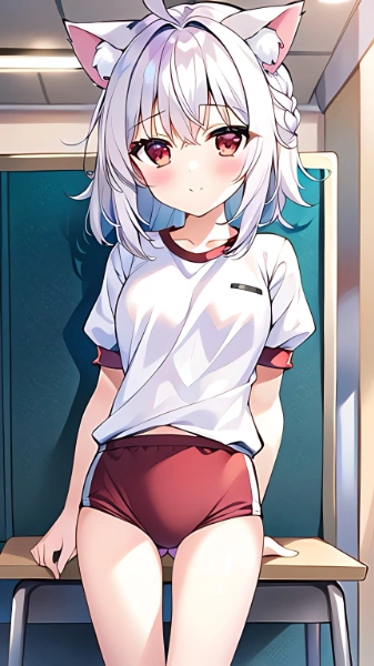 ネコミミ x 体操服